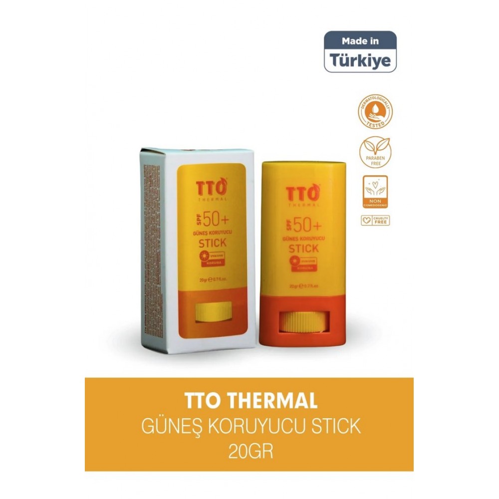 TTO Güneş Koruyucu Stick 50 SPF – UVA/UVB Koruma